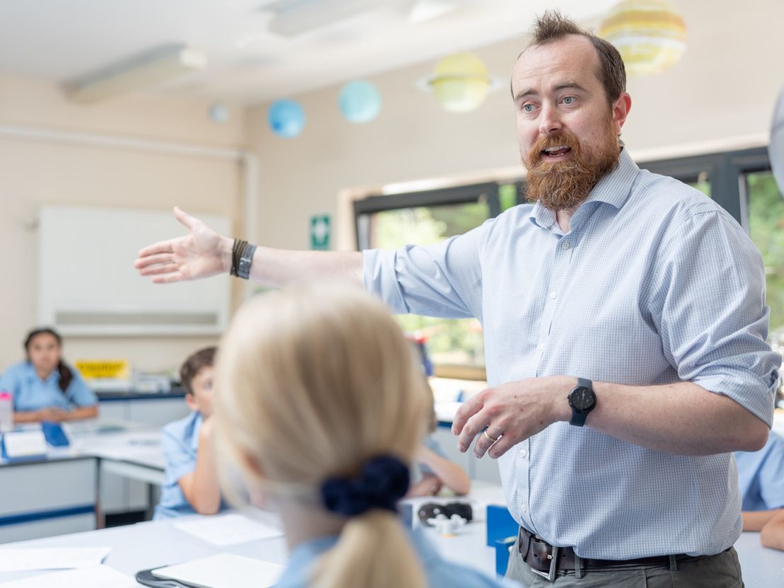 Teacher in classroom